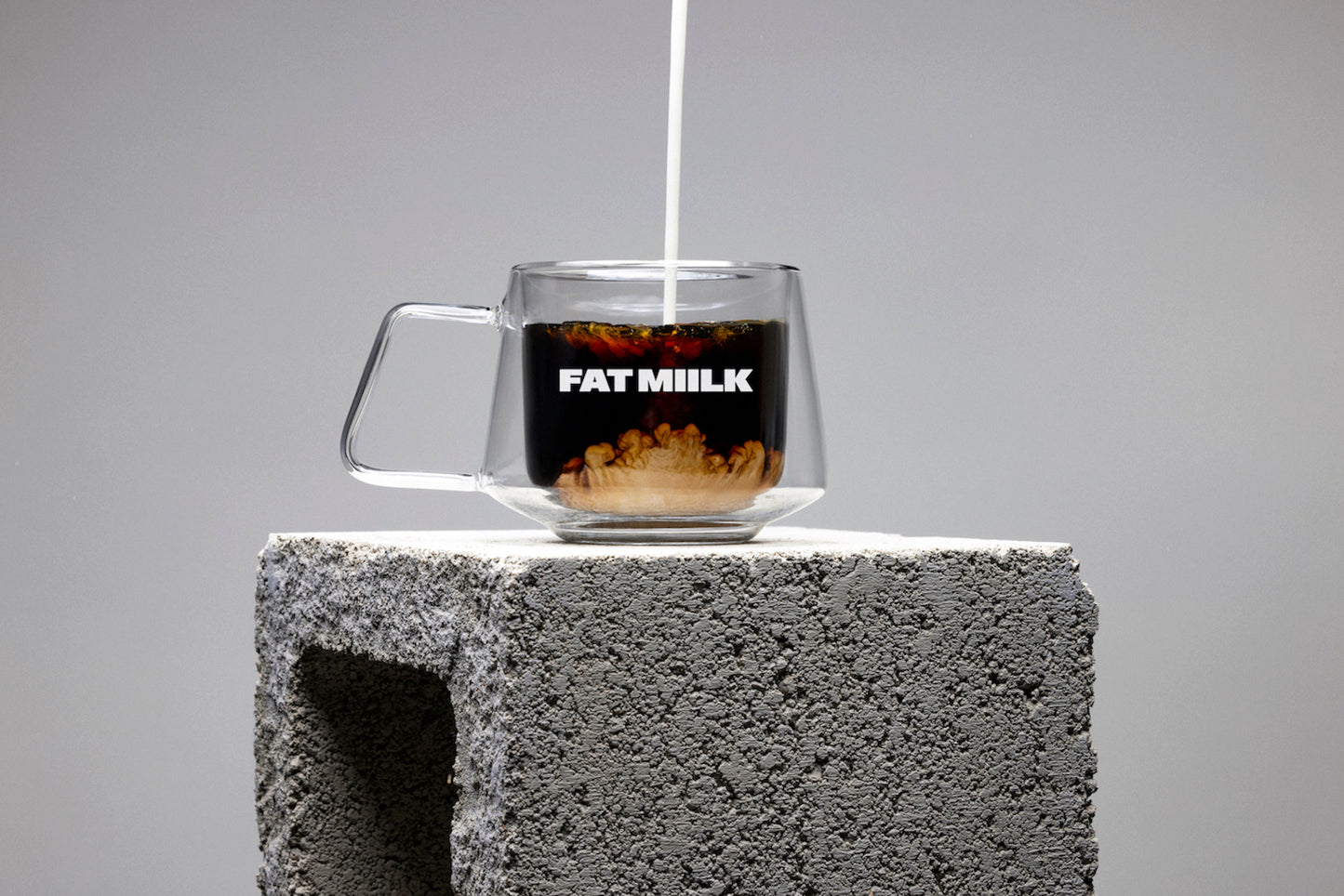 FAT MIILK Glass Mug - Case of 8