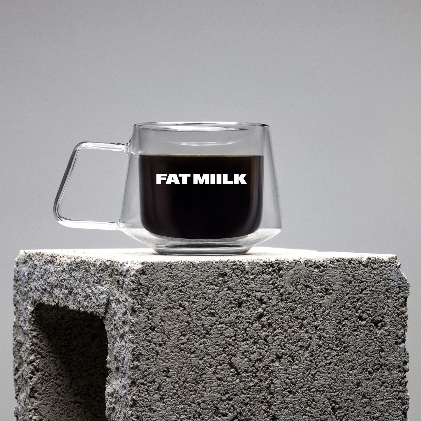 FAT MIILK Glass Mug - Case of 8