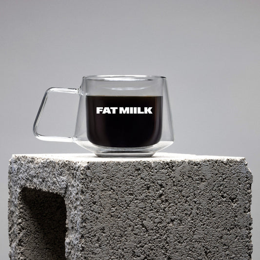 FAT MIILK Glass Mug - Case of 8
